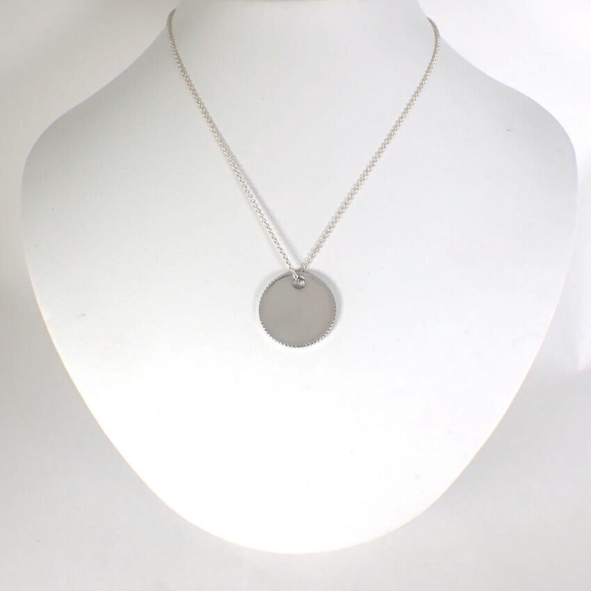 【中古】TIFFANY/ティファニー 925 コインエッジ ペンダント/ネックレス/j161-32