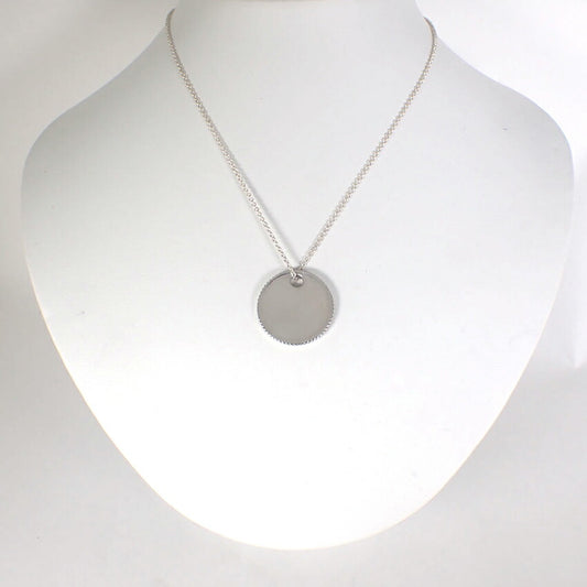 【中古】TIFFANY/ティファニー 925 コインエッジ ペンダント/ネックレス/j161-32