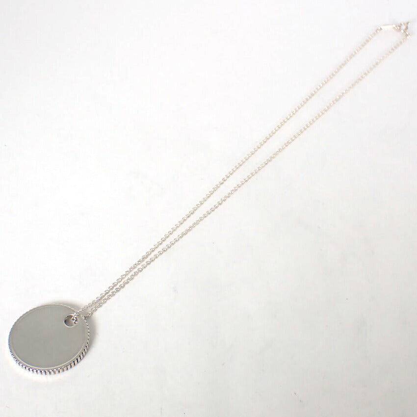 【中古】TIFFANY/ティファニー 925 コインエッジ ペンダント/ネックレス/j161-32