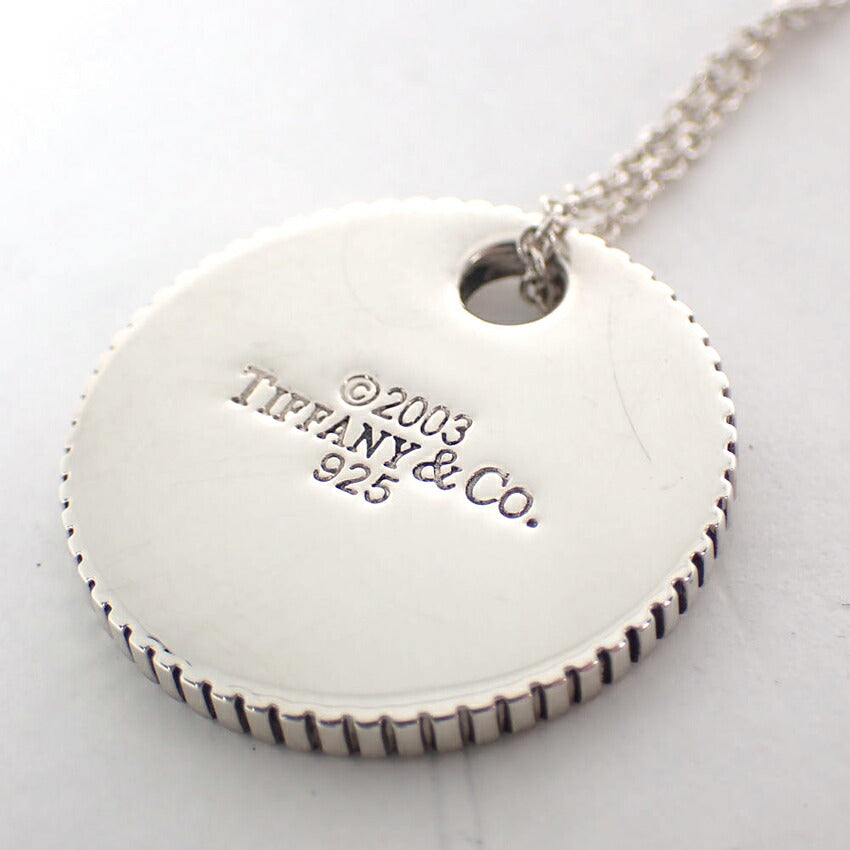 【中古】TIFFANY/ティファニー 925 コインエッジ ペンダント/ネックレス/j161-32