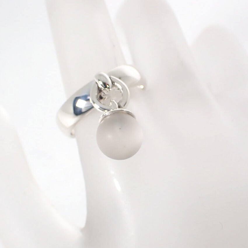 【中古】TIFFANY/ティファニー 925 ボールダングル フロストクォーツ リング /13号/j161-34