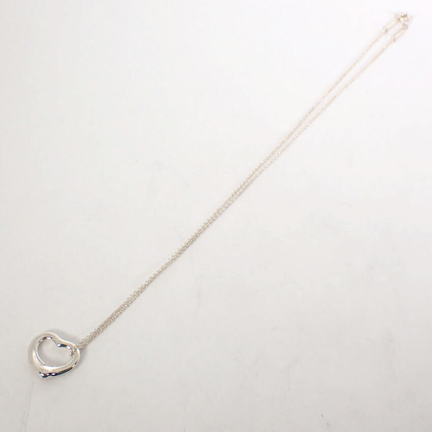 【中古】TIFFANY/ティファニー 925 オープンハート ペンダント/ネックレス/j161-37