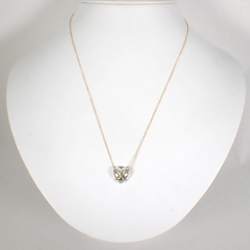 【中古】TIFFANY/ティファニー 925/14K ハート ペンダント/ネックレス/j162-53