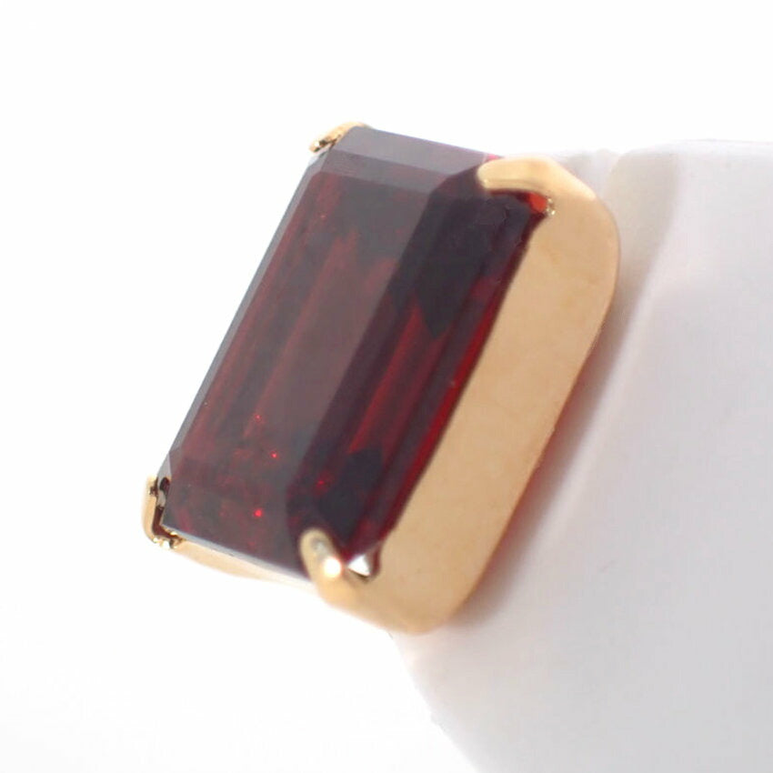 K18ガーネット 1.75ｃｔ、1.75ｃｔ ピアス/j162-59