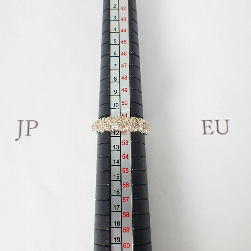 【中古】K18/Pt900 ダイヤモンド リング/11.5号/j163-69