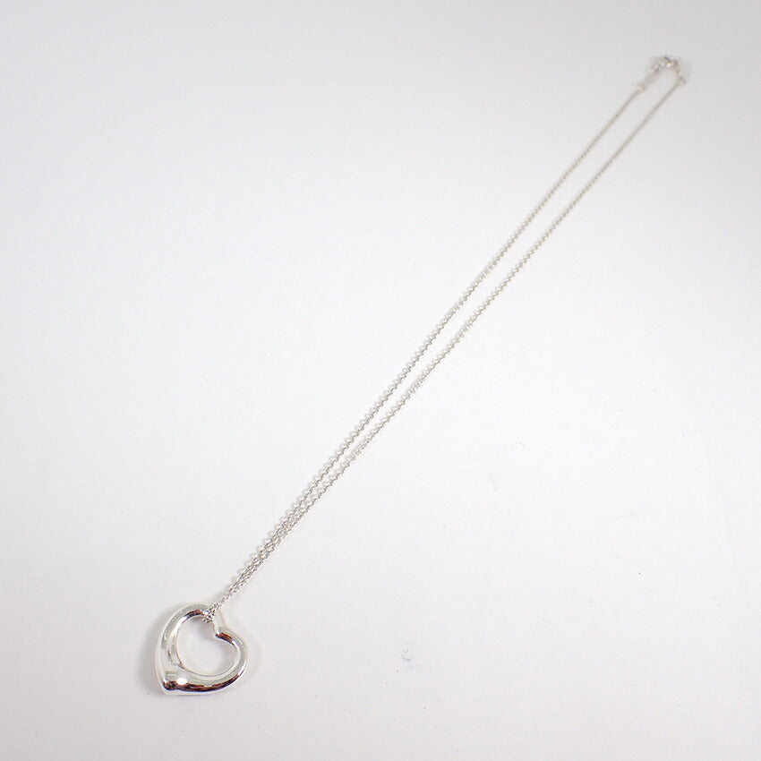 【中古】TIFFANY/ティファニー 925 オープンハート ペンダント/ネックレス/j164-10