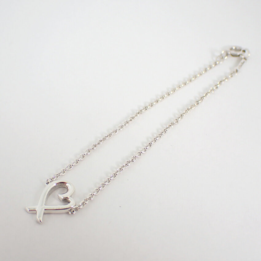 【中古】TIFFANY/ティファニー 925 ラビングハート ブレスレット/j165-11
