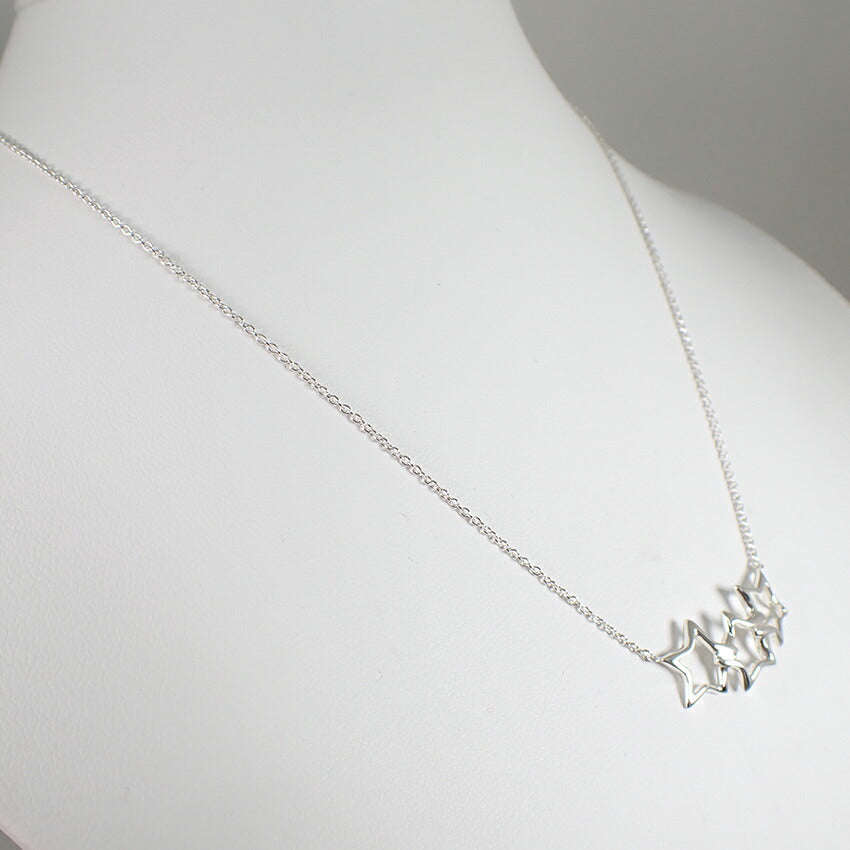 【中古】TIFFANY/ティファニー 925 トリプルスター ネックレス/j165-12