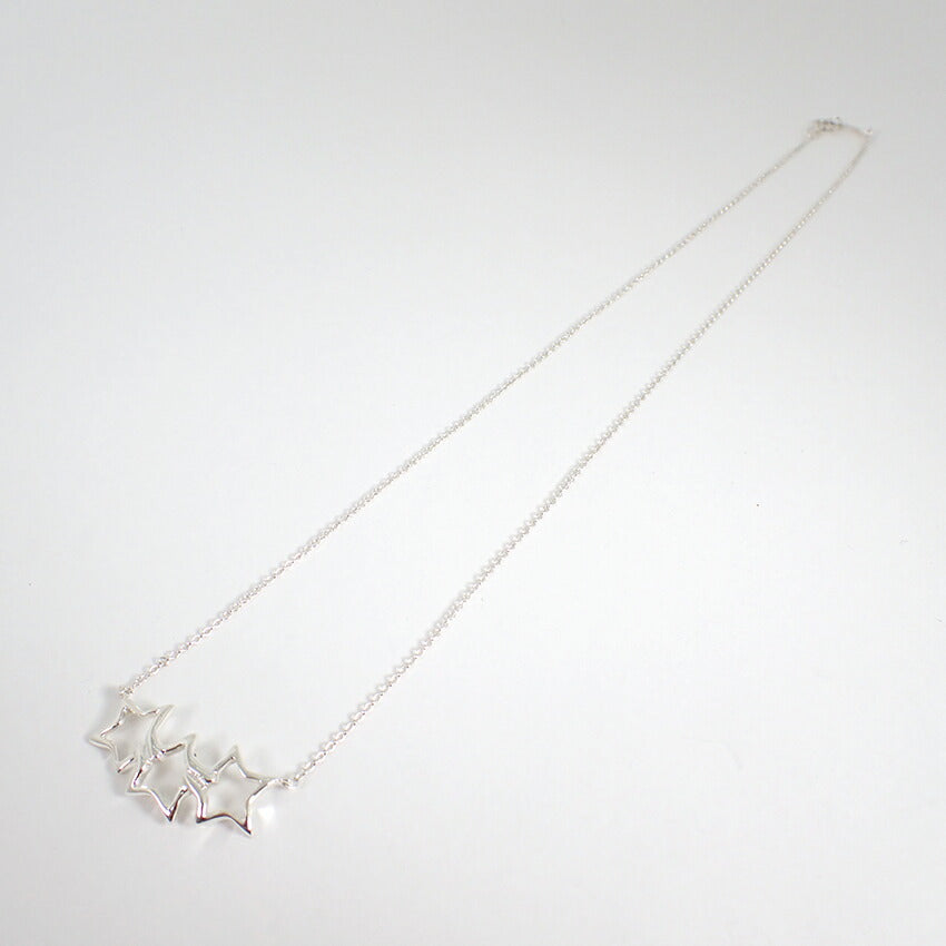 【中古】TIFFANY/ティファニー 925 トリプルスター ネックレス/j165-12