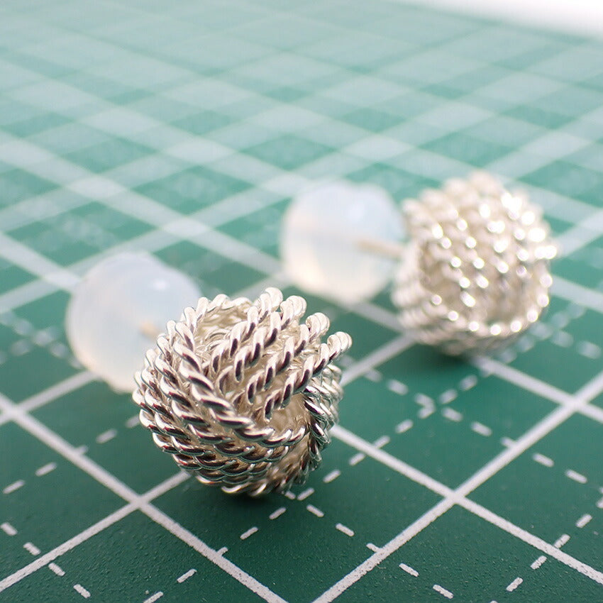 【中古】TIFFANY/ティファニー 925 サマセットメッシュ ピアス/j165-4