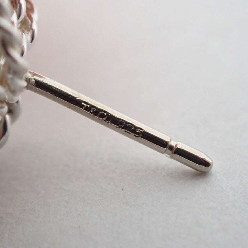 【中古】TIFFANY/ティファニー 925 サマセットメッシュ ピアス/j165-4