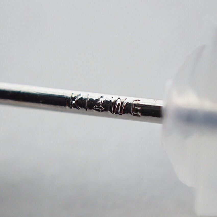 【中古】K14WG クロス  ピアス/j166-10