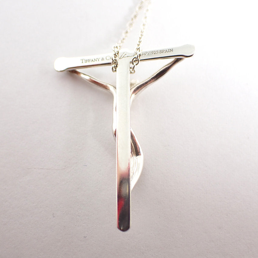 【中古】TIFFANY/ティファニー 925 ロザリオ ペンダント/ネックレス/j166-5