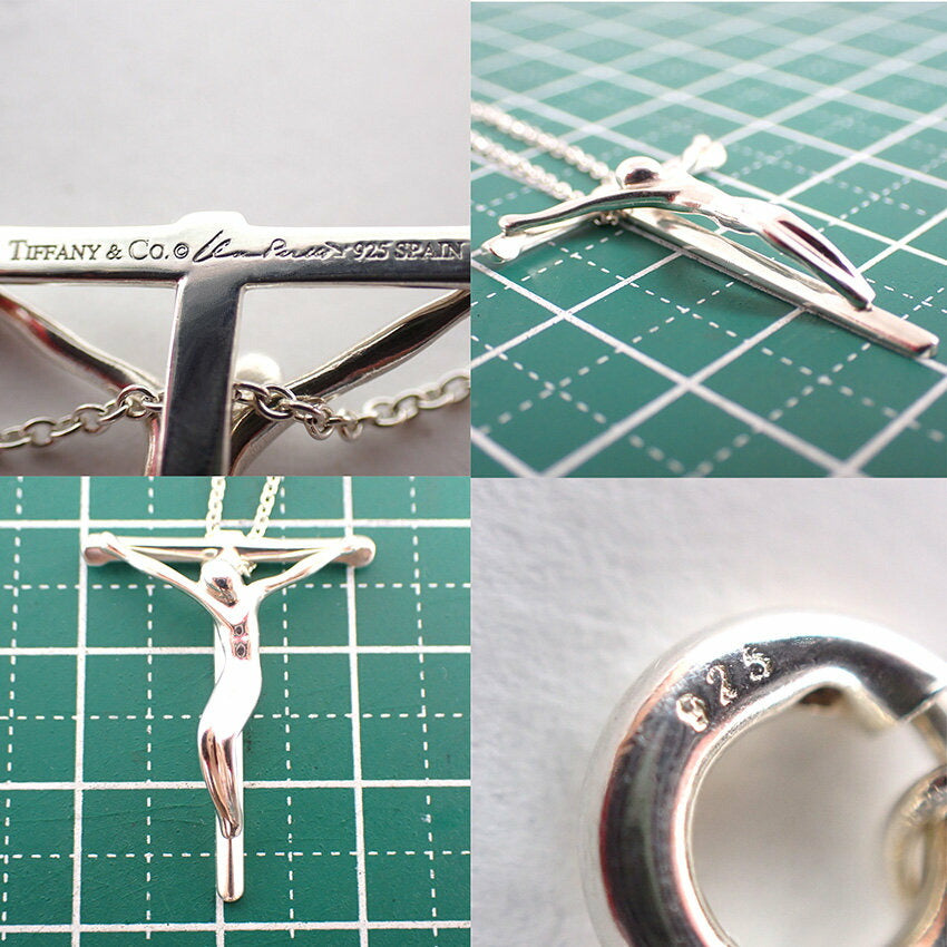 【中古】TIFFANY/ティファニー 925 ロザリオ ペンダント/ネックレス/j166-5