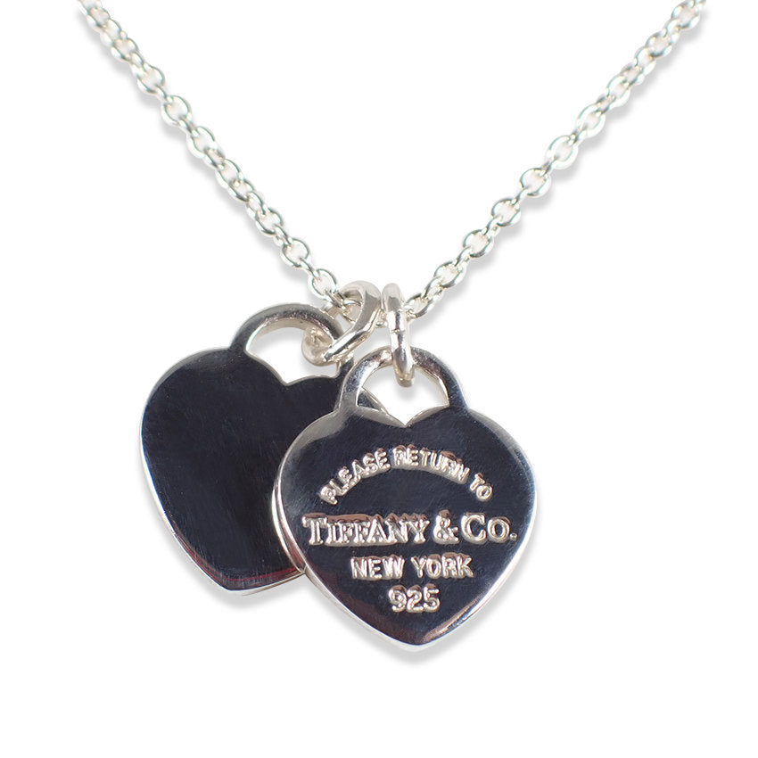 【中古】TIFFANY/ティファニー 925/リターントゥ ダブルハートタグ ネックレス/j166-6