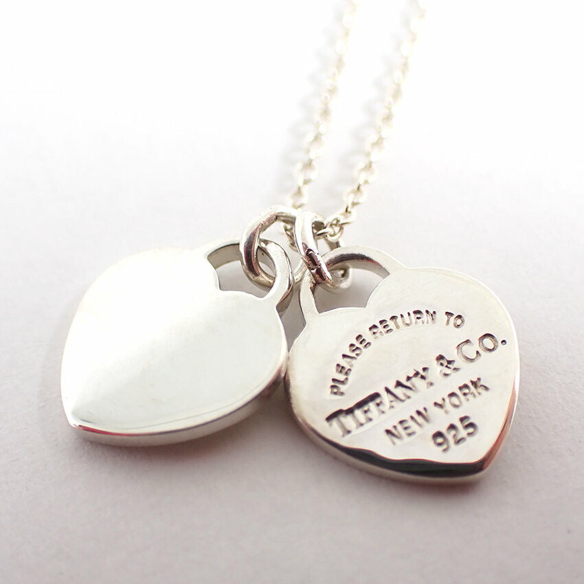 【中古】TIFFANY/ティファニー 925/リターントゥ ダブルハートタグ ネックレス/j166-6