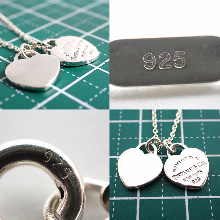 【中古】TIFFANY/ティファニー 925/リターントゥ ダブルハートタグ ネックレス/j166-6