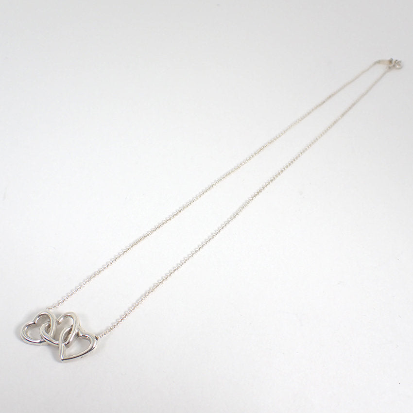 【中古】TIFFANY/ティファニー 925 トリプルハート ペンダント/ネックレス/j166-8