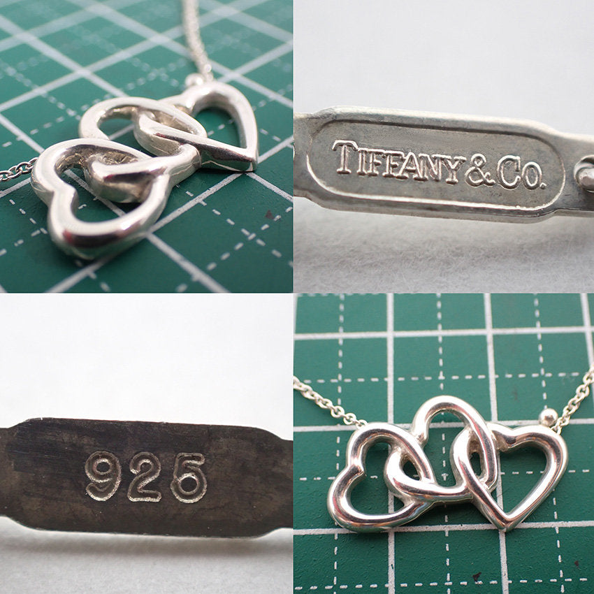 【中古】TIFFANY/ティファニー 925 トリプルハート ペンダント/ネックレス/j166-8