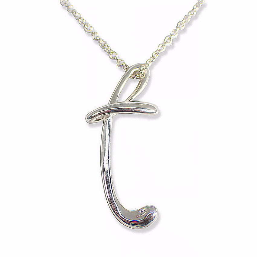 【中古】TIFFANY/ティファニー 925 イニシャル/t ペンダント/ネックレス/j166-9