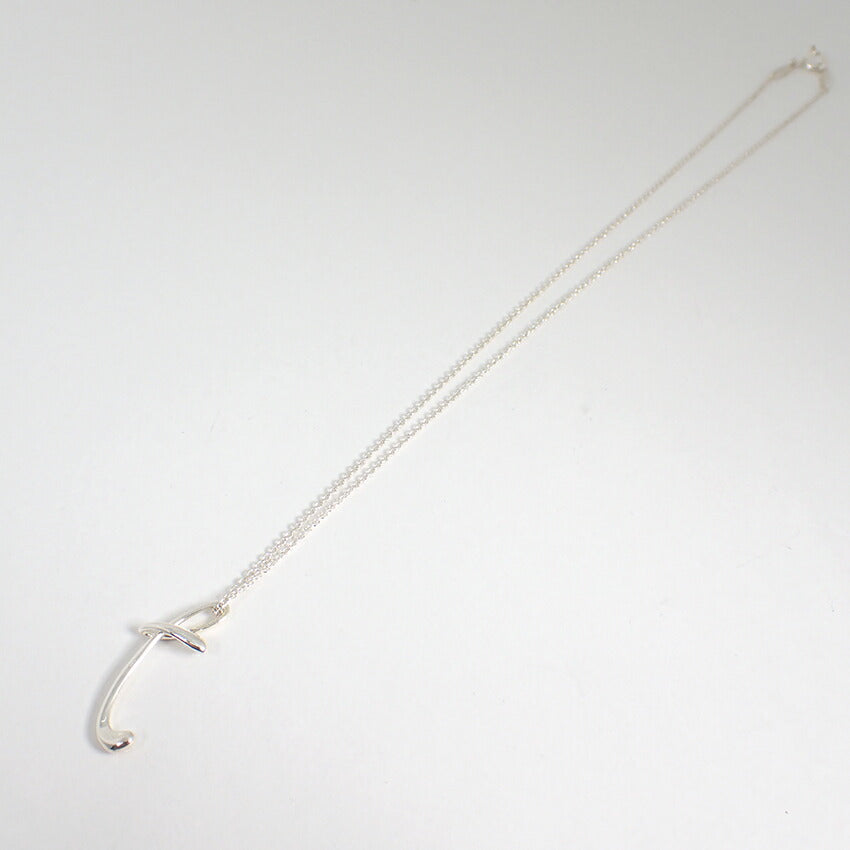 【中古】TIFFANY/ティファニー 925 イニシャル/t ペンダント/ネックレス/j166-9