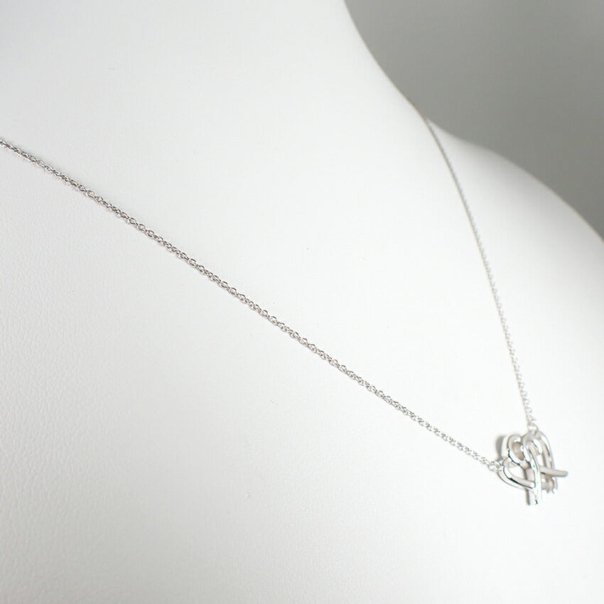 【中古】TIFFANY/ティファニー 925 ダブルラビングハート ペンダント/ネックレス/j167-1