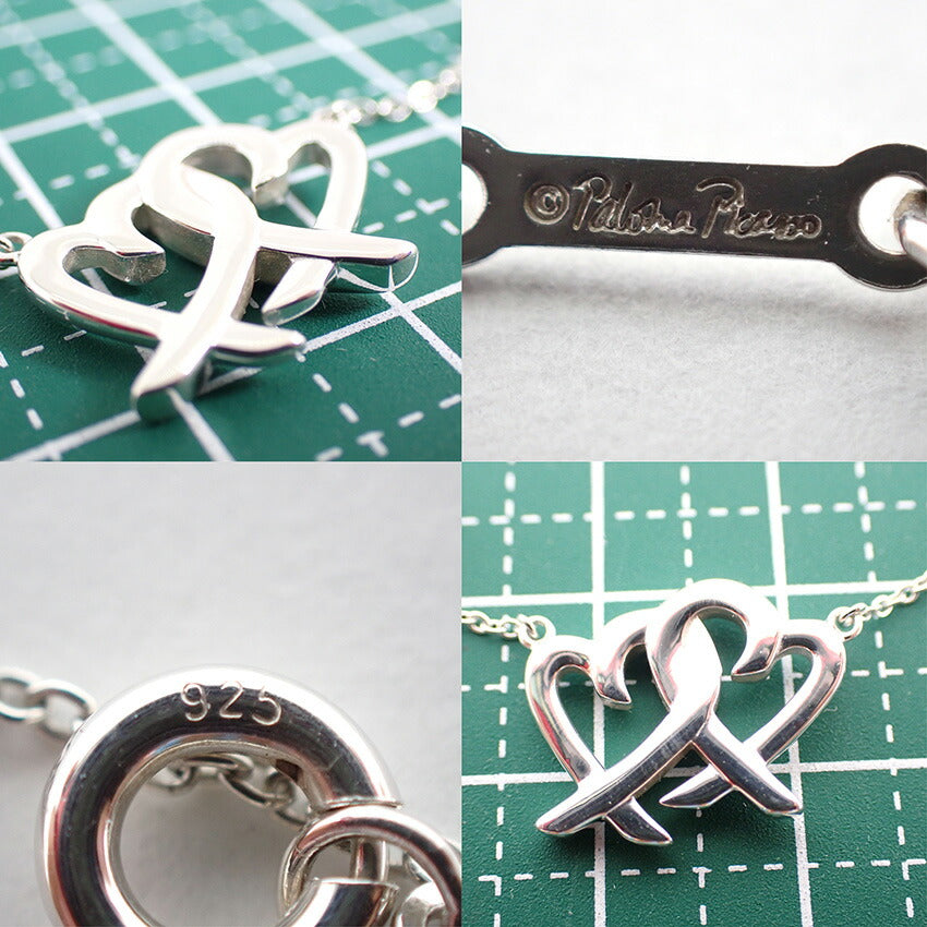 【中古】TIFFANY/ティファニー 925 ダブルラビングハート ペンダント/ネックレス/j167-1