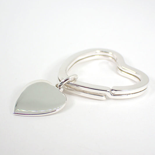 【中古】TIFFANY/ティファニー 925 ハートタグ キーリング/j167-3