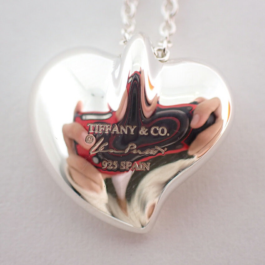 【中古】TIFFANY/ティファニー 925 フルハート ペンダント/ネックレス/j168-11