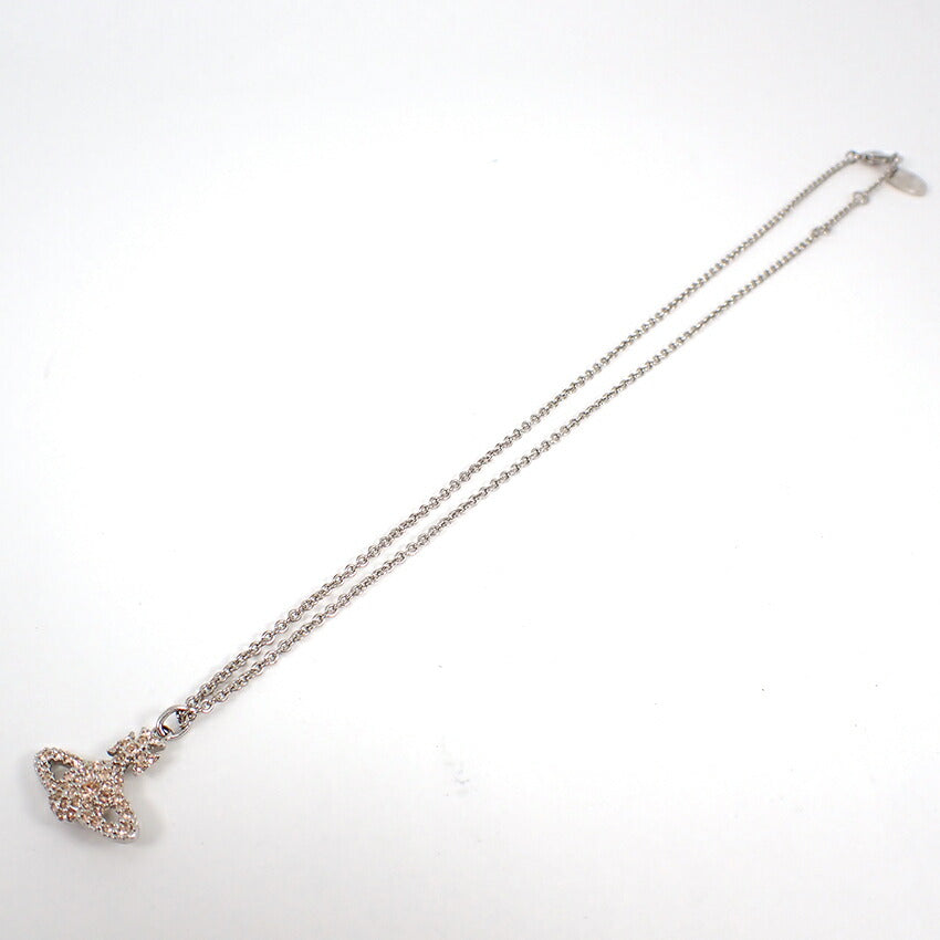 【中古】Vivienne Westwood/ヴィヴィアンウエストウッド オーブ ラインストーン ペンダント/ネックレス/j168-1