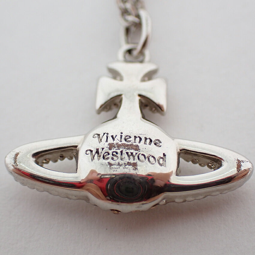 【中古】Vivienne Westwood/ヴィヴィアンウエストウッド オーブ ラインストーン ペンダント/ネックレス/j168-1