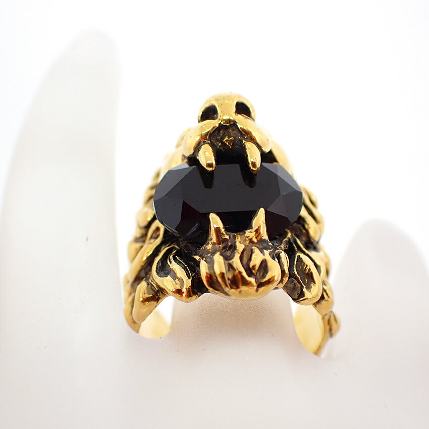 【中古】GUCCI/グッチ ライオンヘッド カラーストーンリング /16号/j168-6