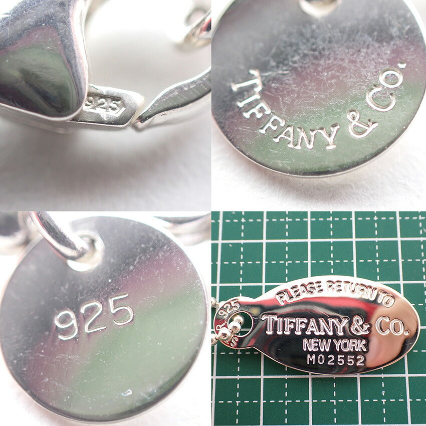 【中古】TIFFANY/ティファニー 925 リターントゥティファニー オーバルタグ ロング ペンダント/j169-12