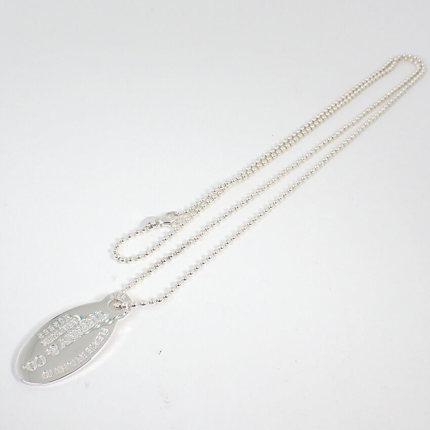 【中古】TIFFANY/ティファニー 925 リターントゥティファニー オーバルタグ ロング ペンダント/j169-12