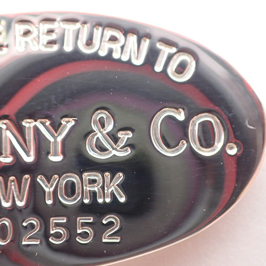 【中古】TIFFANY/ティファニー 925 リターントゥティファニー オーバルタグ ロング ペンダント/j169-12
