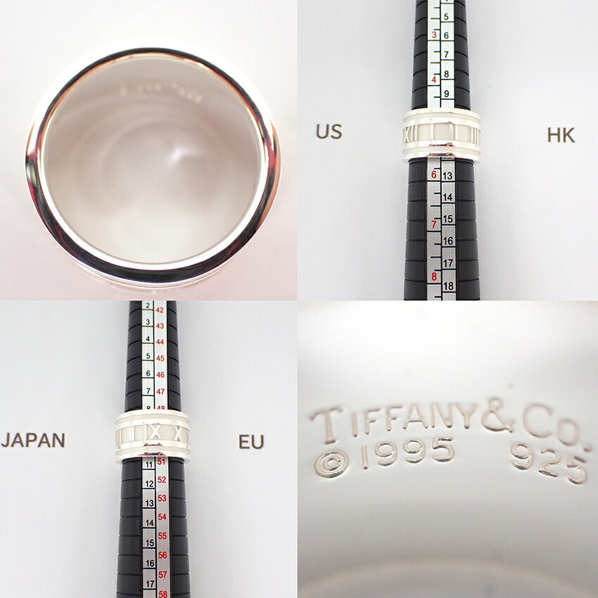 【中古】TIFFANY/ティファニー 925 アトラスワイド リング /10.5号/j169-4