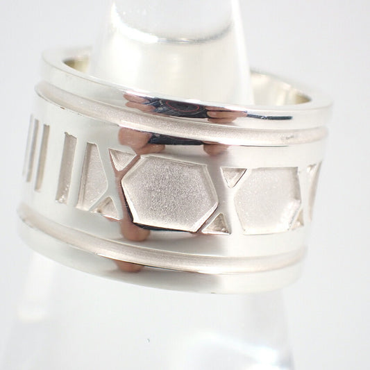 【中古】TIFFANY/ティファニー 925 アトラス ワイド リング/8号/j170-10