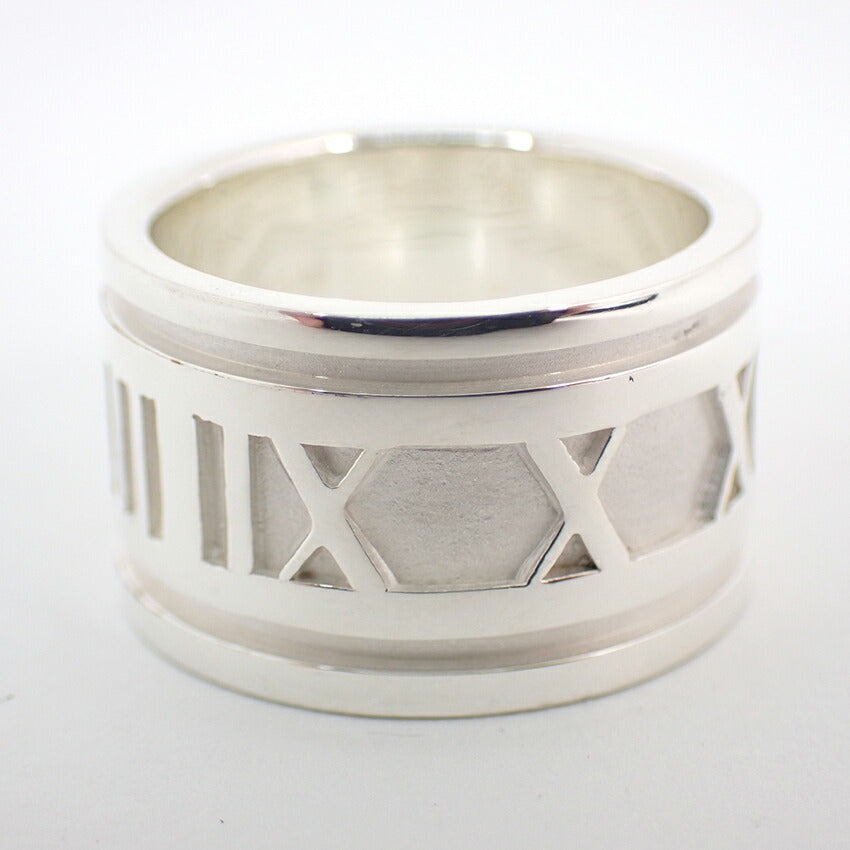 【中古】TIFFANY/ティファニー 925 アトラス ワイド リング/8号/j170-10