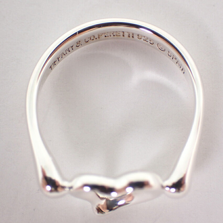 【中古】TIFFANY/ティファニー 925 オープンハート リング/10号/j170-8