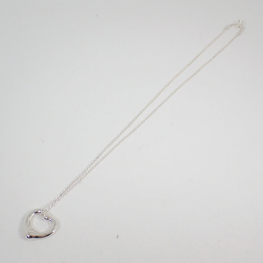 【中古】TIFFANY/ティファニー 925 オープンハート ペンダント/ネックレス/j171-1