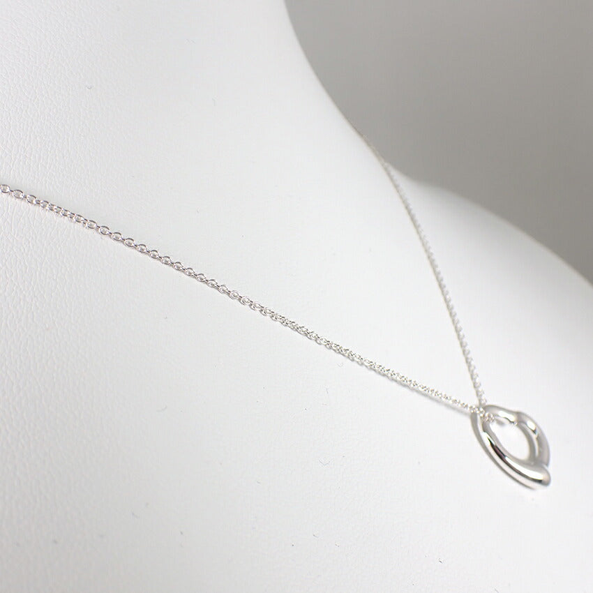 【中古】TIFFANY/ティファニー 925 オープンハート ペンダント/ネックレス/j171-2