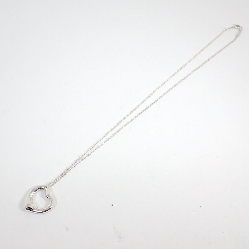 【中古】TIFFANY/ティファニー 925 オープンハート ペンダント/ネックレス/j171-2