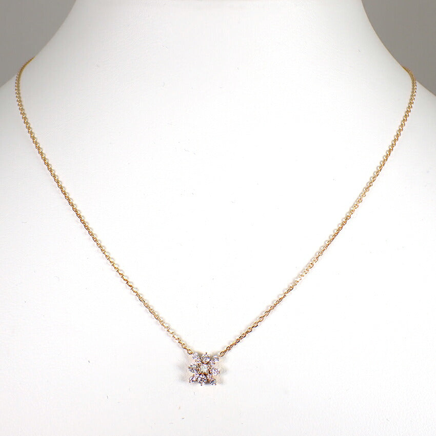 【中古】K18 ダイヤモンド ネックレス/ペンダント/j171-3
