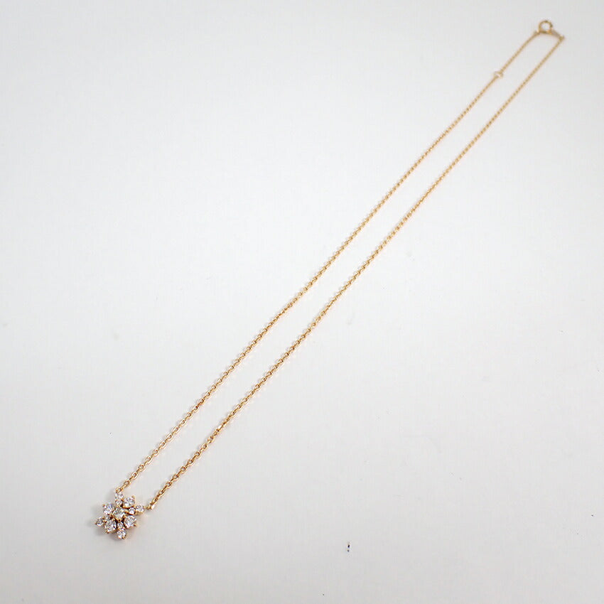 【中古】K18 ダイヤモンド ネックレス/ペンダント/j171-3