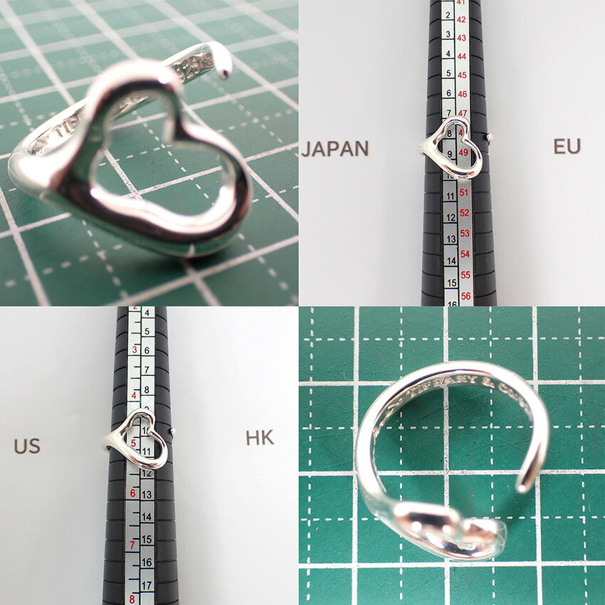 【中古】TIFFANY/ティファニー 925 オープンハート リング/10号/j171-5