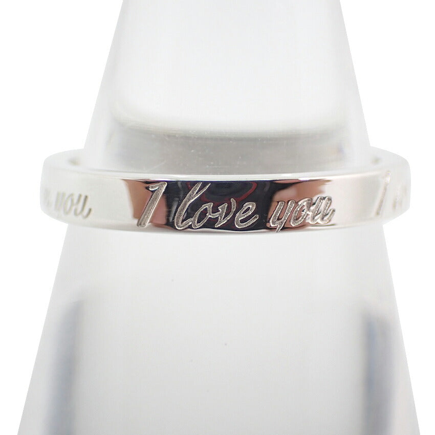 【中古】TIFFANY/ティファニー 925 ノーツ ナロー I love you リング /12号/j171-8