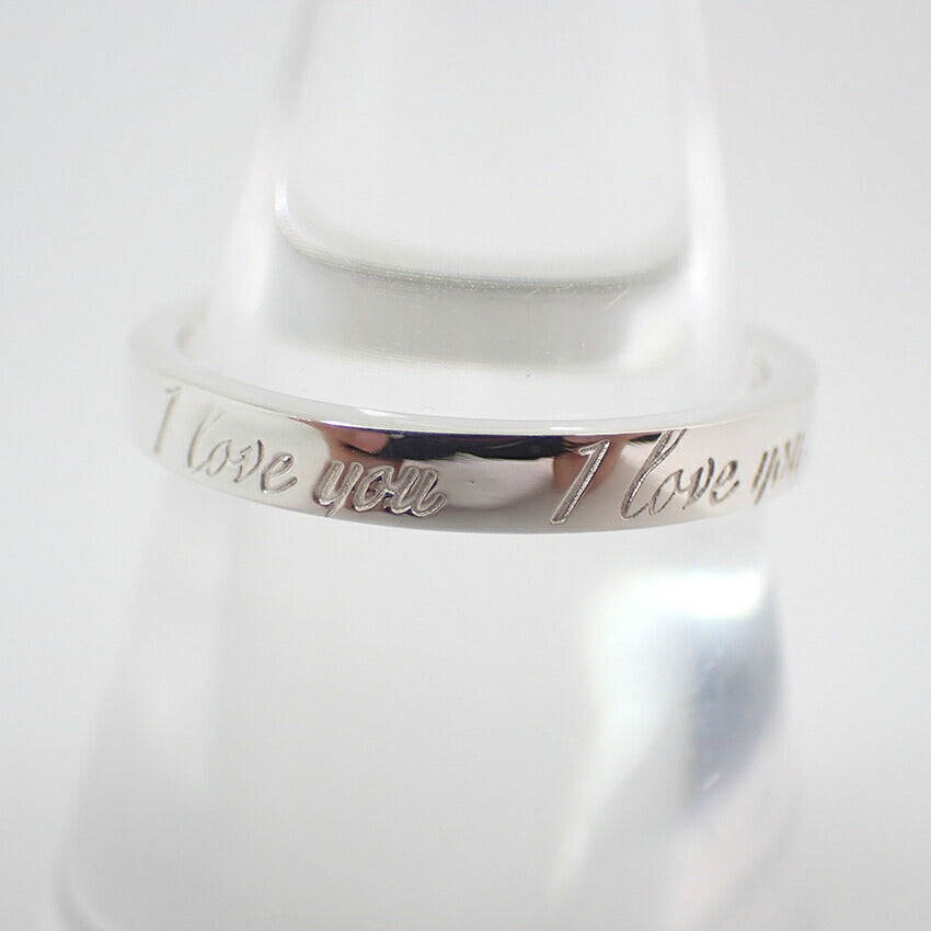 【中古】TIFFANY/ティファニー 925 ノーツ ナロー I love you リング /12号/j171-8