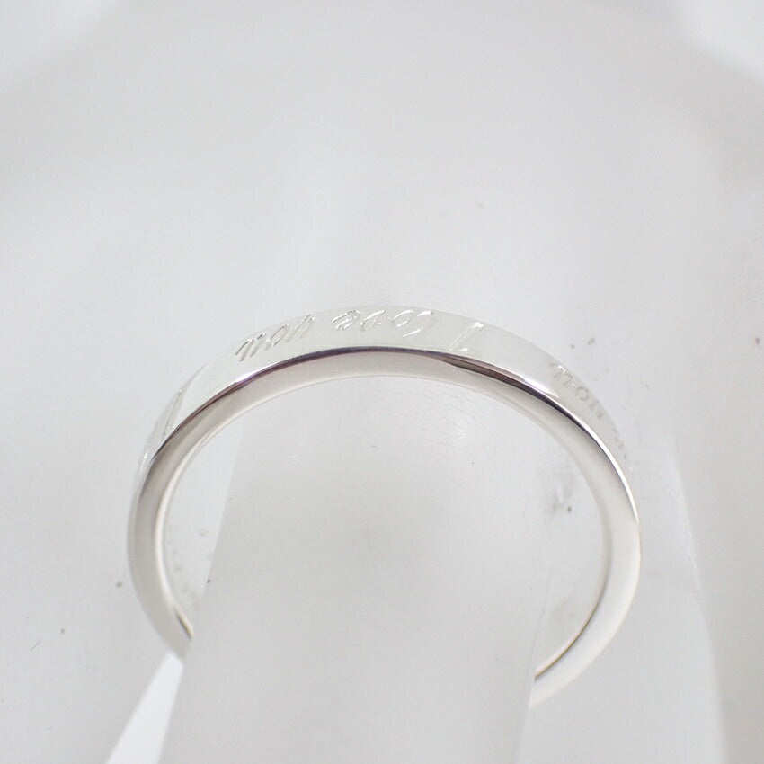 【中古】TIFFANY/ティファニー 925 ノーツ ナロー I love you リング /12号/j171-8