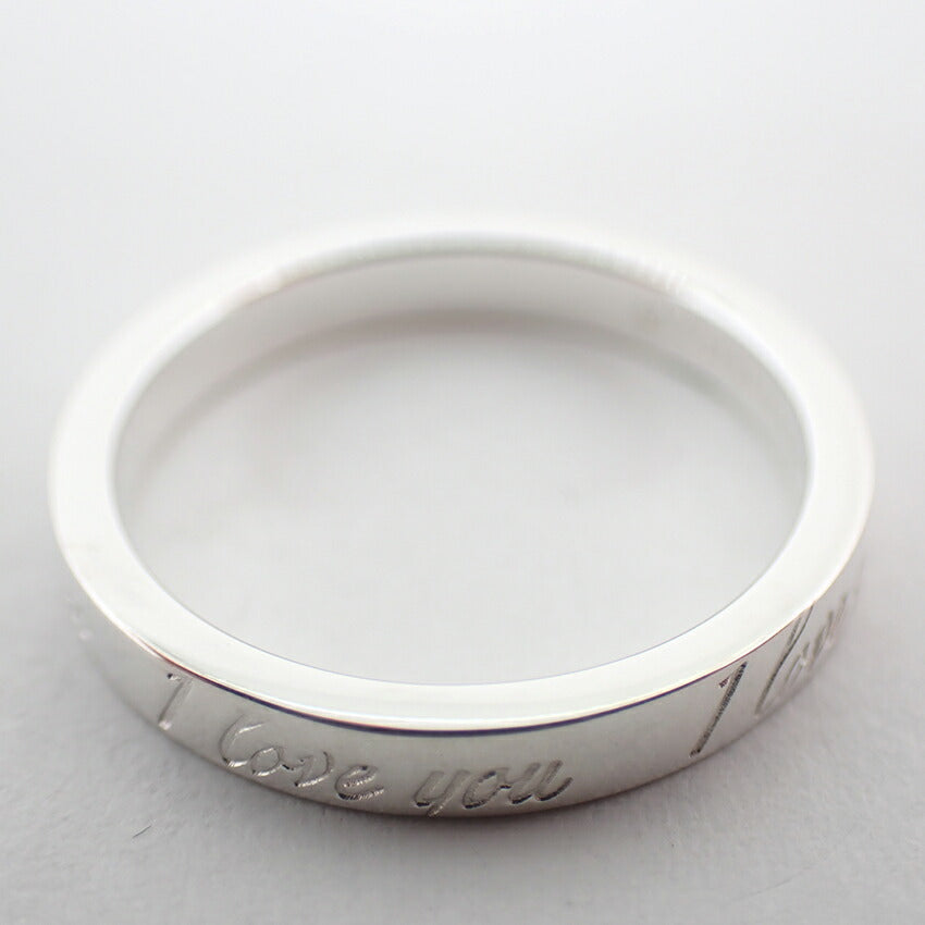 【中古】TIFFANY/ティファニー 925 ノーツ ナロー I love you リング /12号/j171-8