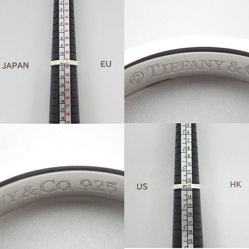 【中古】TIFFANY/ティファニー 925 ノーツ ナロー I love you リング /12号/j171-8
